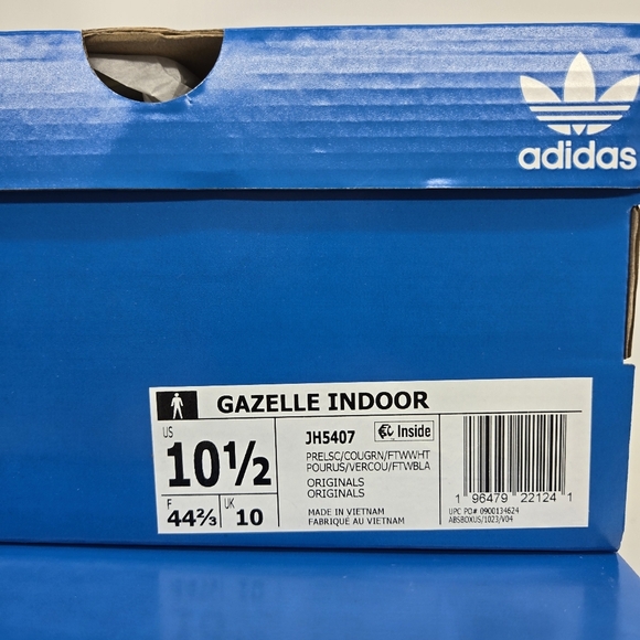 New Adidas Gazelle Indoor \'Preloved Scarlet Court Green\' Men\'s Shoes Size 10.5 main image 4